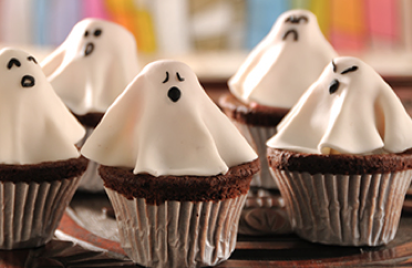 FOTO DE CUPCAKES DE FANTASMAS