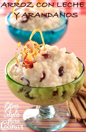 ARROZ CON LECHE Y ARÁNDANOS