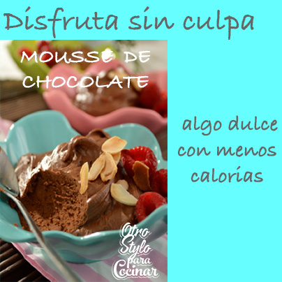 mousse de chocolate