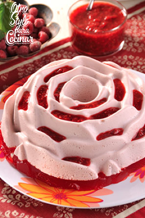 ROSA DE FRAMBUESAS CON YOGURT