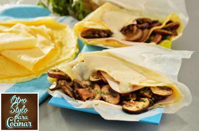 crepas de champiñones