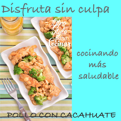 pollo con cacahuate