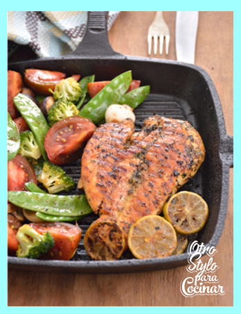pollo con limón y orégano dieta