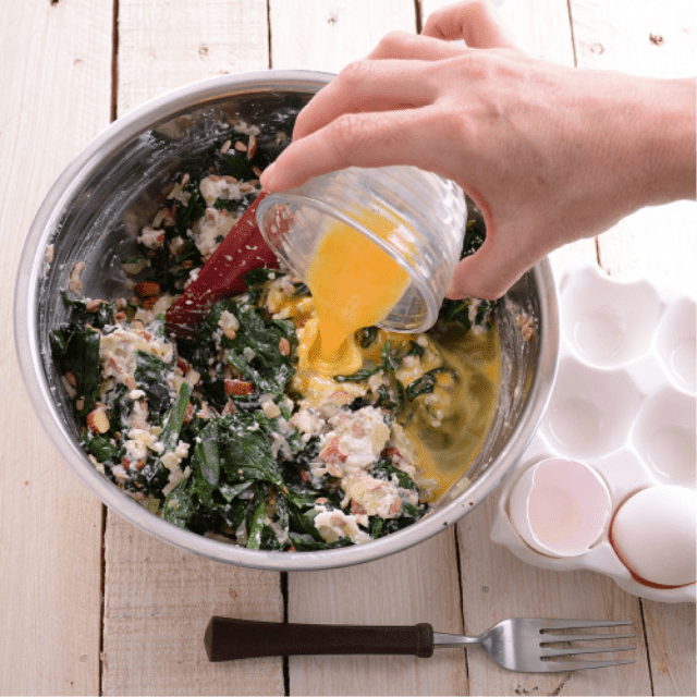 2 preparacion pay de espinaca