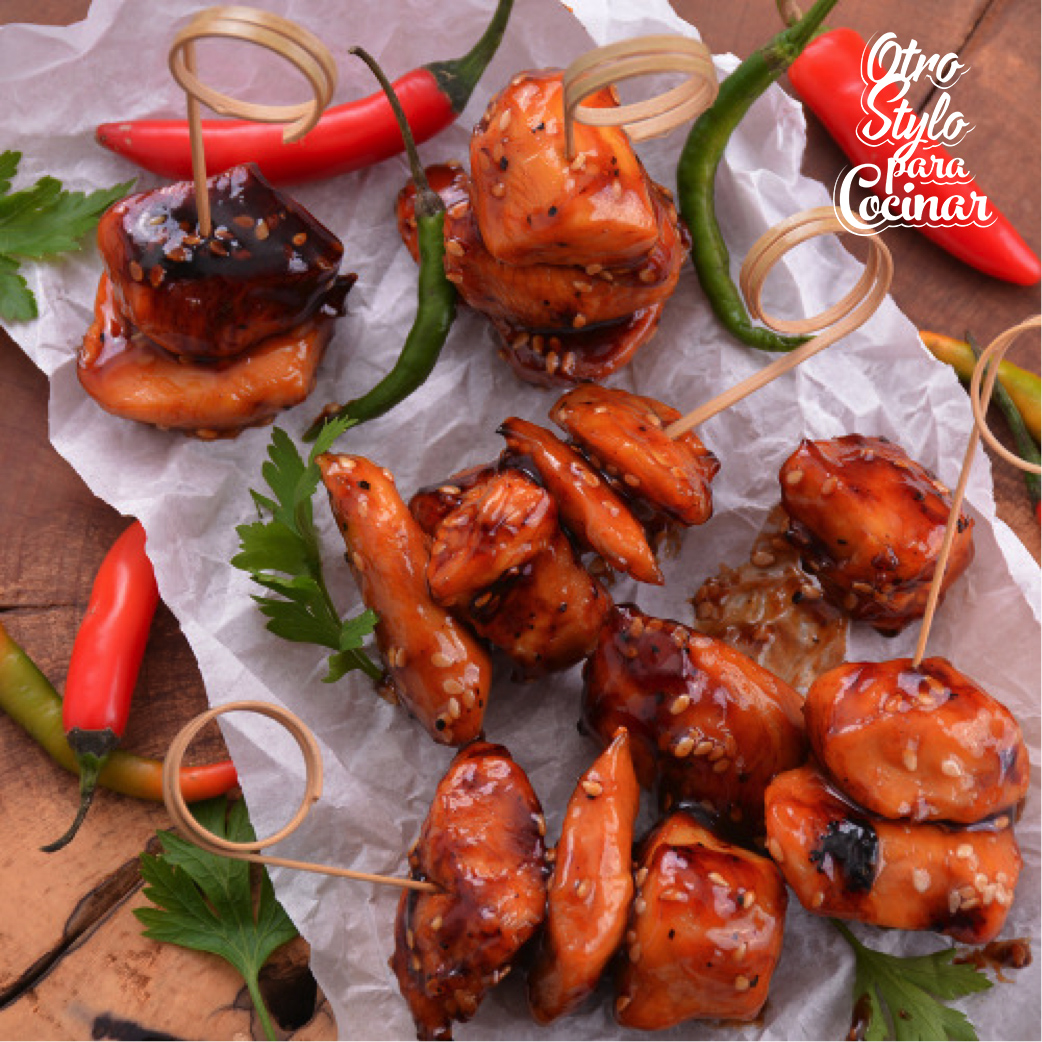 POLLO AGRIDULCE CON CHILE